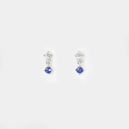 Dew Droplets | Dark Blue Studs