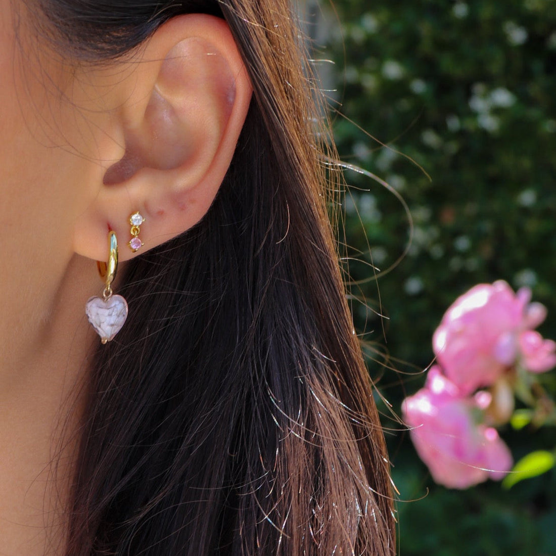 Dew Droplets | Baby Pink Studs