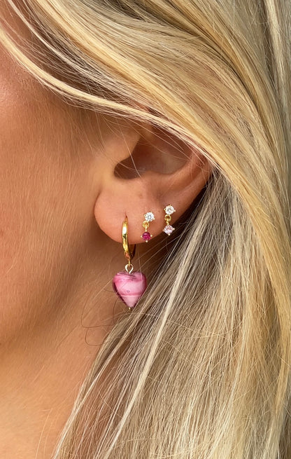 Dew Droplets | Baby Pink Studs