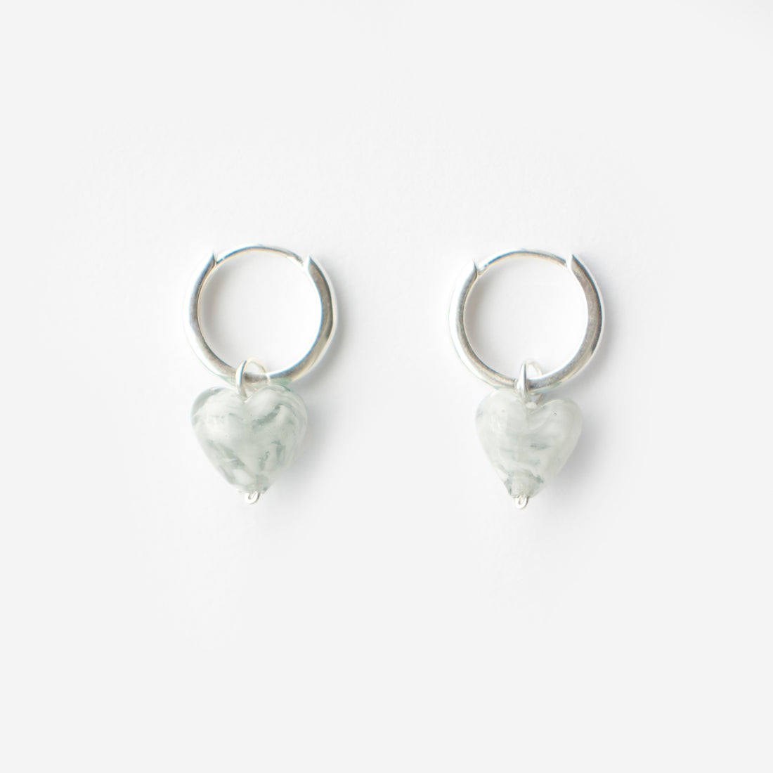 AMORE | Grey Glass Hearts