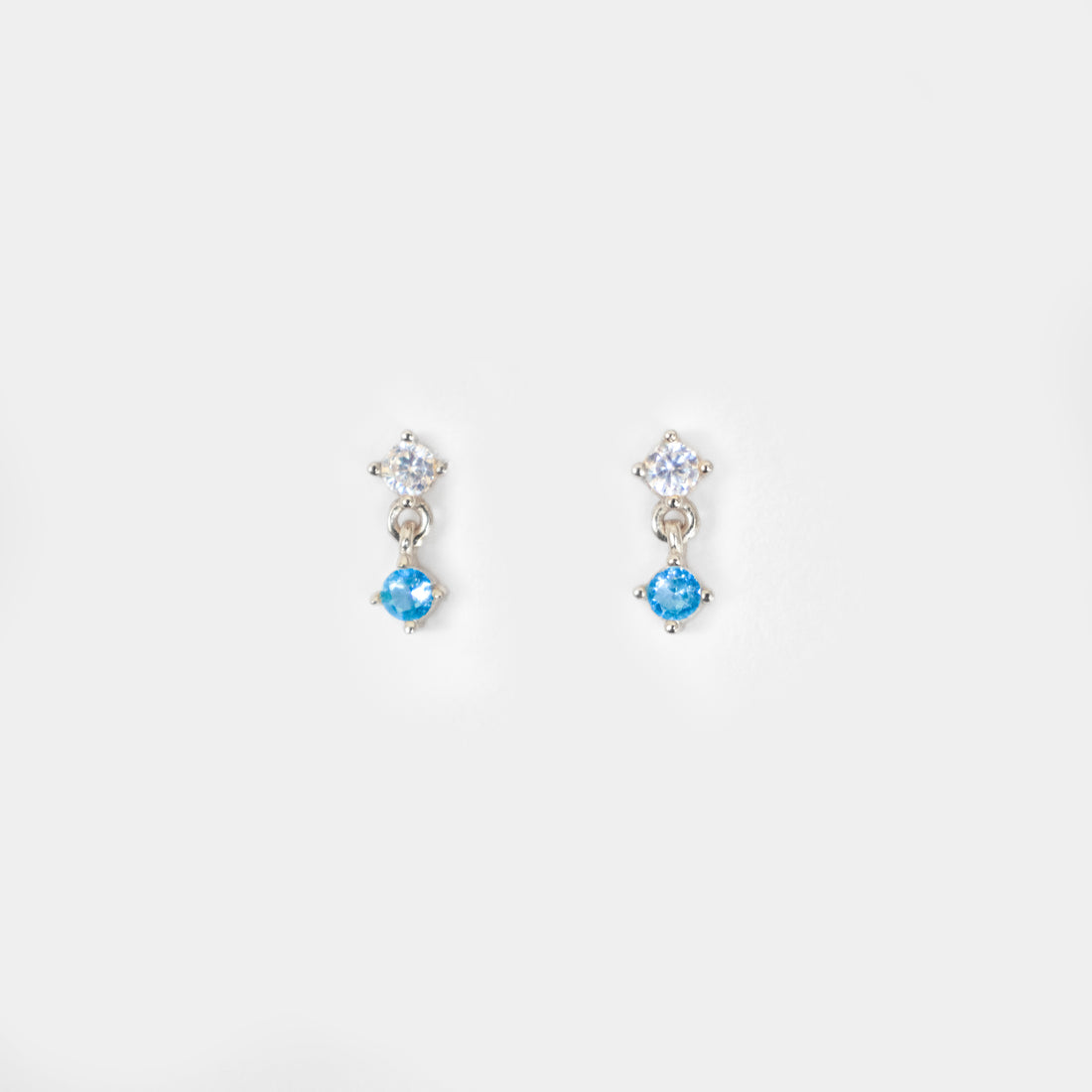 Dew Droplets | Dark Blue Studs