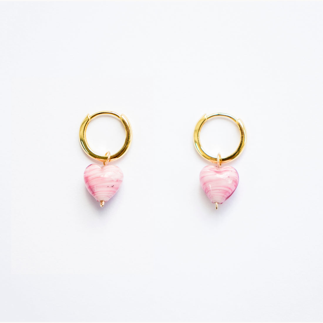 AMORE | Pink Glass Hearts